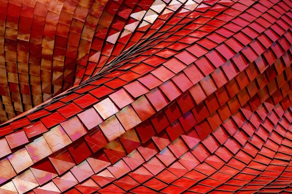 red coloured roof tiles