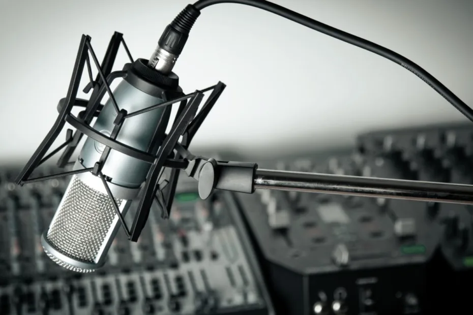 image of a studio microphone
