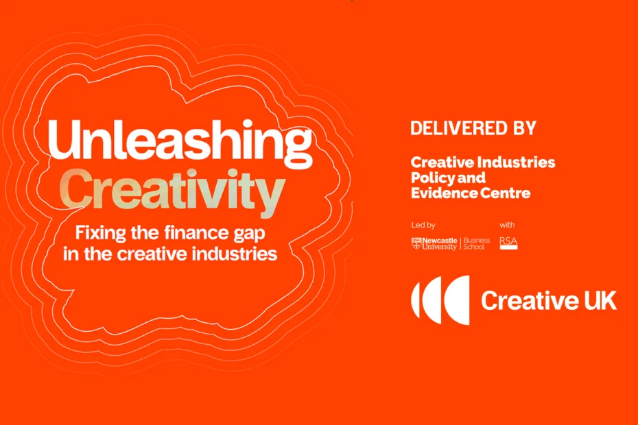 Creativity Unleashed Orange graphic with Creative PEC and Creative UK logos